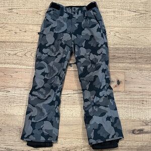 Quiksilver Black and Gray Snow Pants